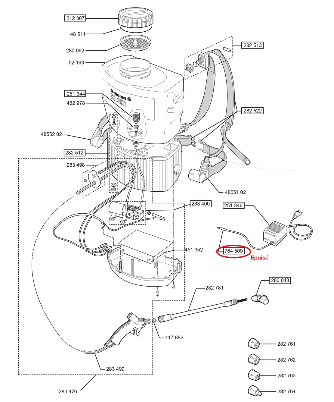 Pièces XL 300 ELECTRIC (Ref. 12848)